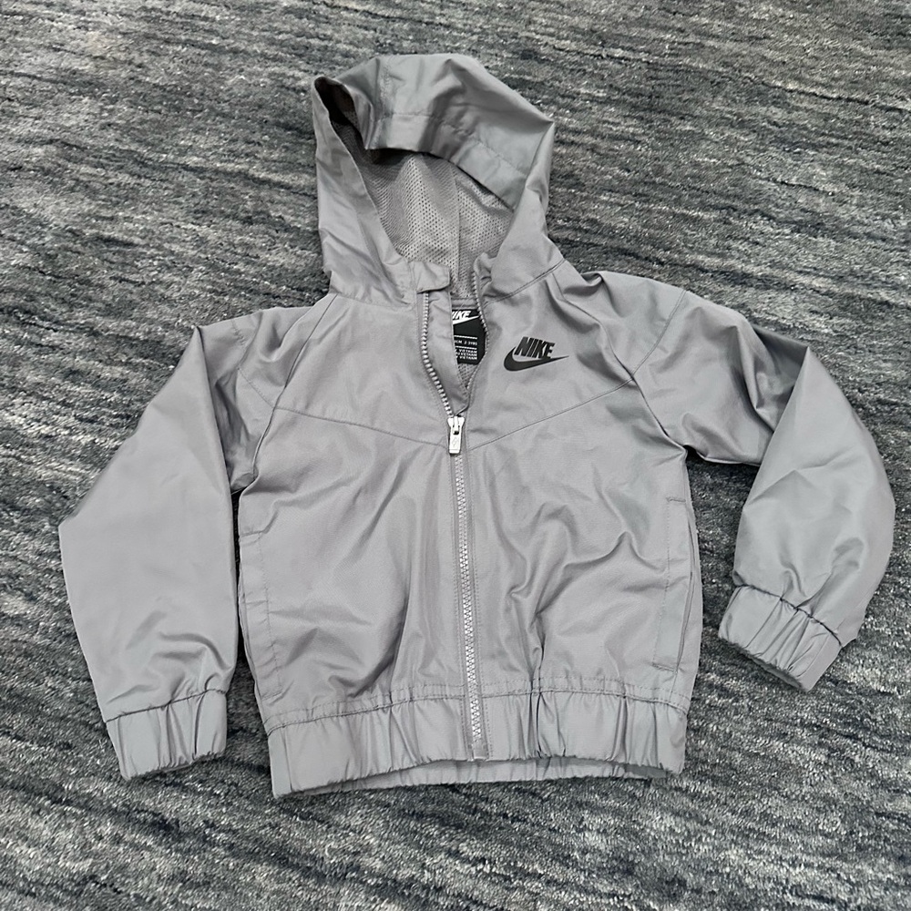 Kids Nike Gray Hooded Jacket